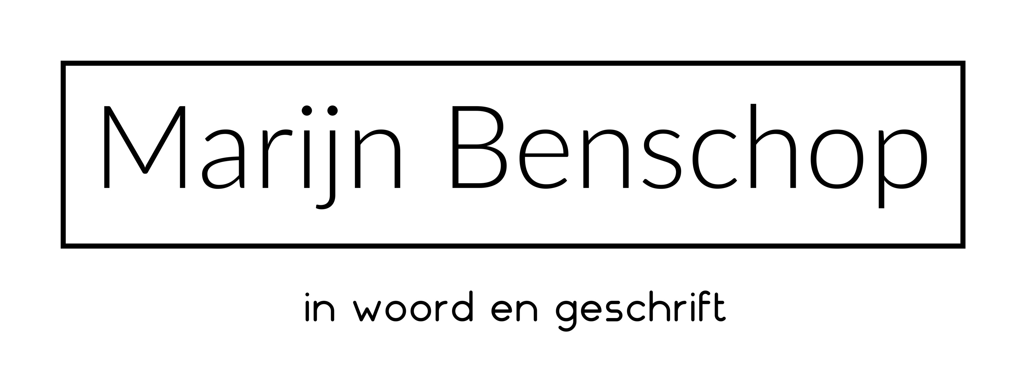 Marijn Benschop in woord en geschrift